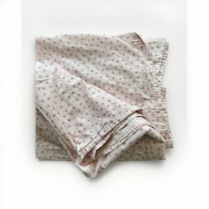 SIMPLY SHABBY CHIC MON AMI PINK PETITE ROSE Full Flat Sheet 80x91 Country Cottag